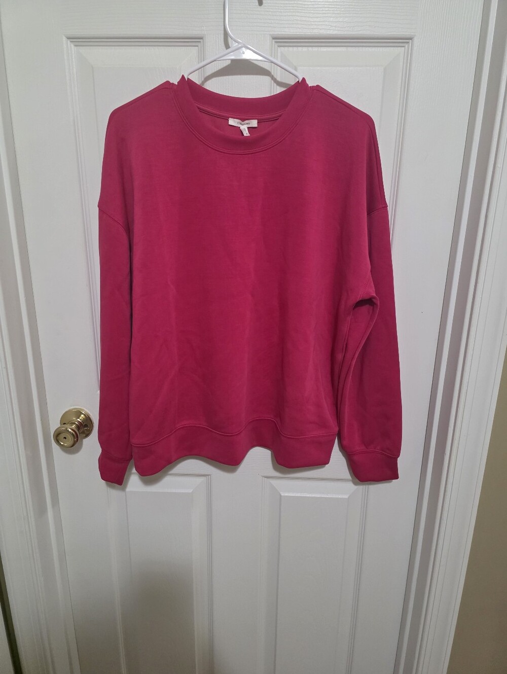 Maurices Fuschia Scuba Crewneck Pullover Sweatshirt NWOTS Size Xl